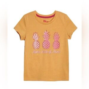 NWT EPIC THREADS Toddler Girls Pineapple Graphic T-shirt Yellow Size 5